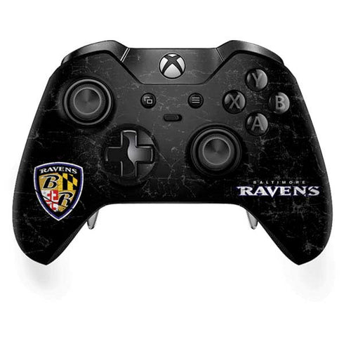 NFL Baltimore Ravens - Alternate Distressed Xbox One Elite Controller Skin