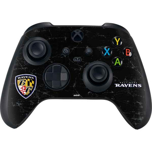 NFL Baltimore Ravens - Alternate Distressed Xbox Series X Bundle Skin