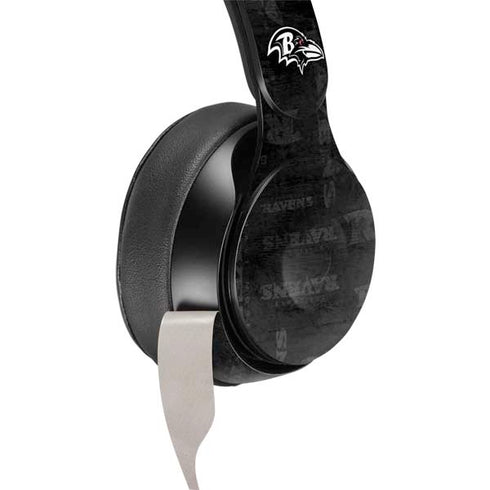 NFL Baltimore Ravens Black & White Beats Solo Pro Skin