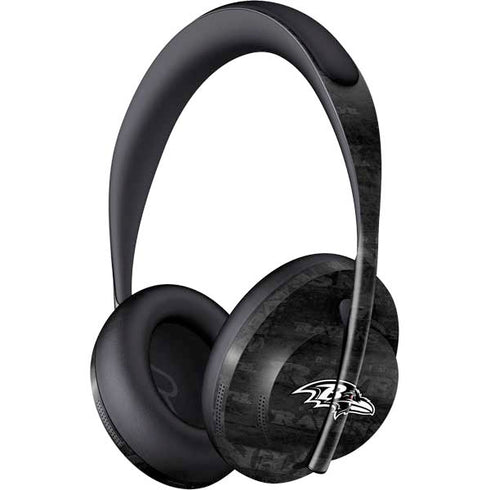 NFL Baltimore Ravens Black & White Bose Noise Cancelling Headphones 700 Skin