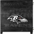 NFL Baltimore Ravens Black & White Corsair 4000D Tempered Glass Mid-Tower ATX Case Skin