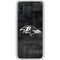 NFL Baltimore Ravens Black & White Galaxy A10e Clear Case