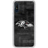 NFL Baltimore Ravens Black & White Galaxy A10e Clear Case