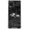 NFL Baltimore Ravens Black & White Galaxy A12 Clear Case