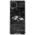 NFL Baltimore Ravens Black & White Galaxy A12 Clear Case