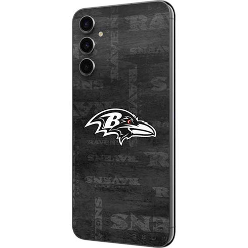 NFL Baltimore Ravens Black & White Galaxy A14 5G Skin