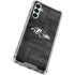 NFL Baltimore Ravens Black & White Galaxy A15 5G Clear Case
