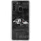 NFL Baltimore Ravens Black & White Galaxy A21 Clear Case