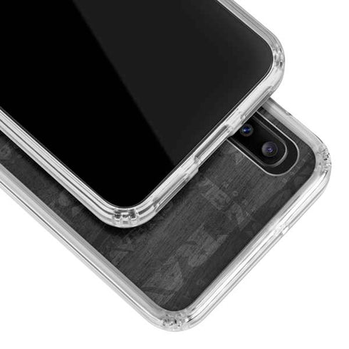 NFL Baltimore Ravens Black & White Galaxy A30 Clear Case