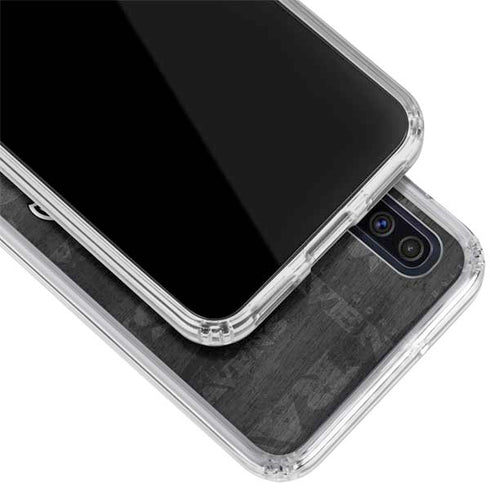 NFL Baltimore Ravens Black & White Galaxy A50 Clear Case