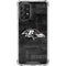NFL Baltimore Ravens Black & White Galaxy A72 5G Clear Case