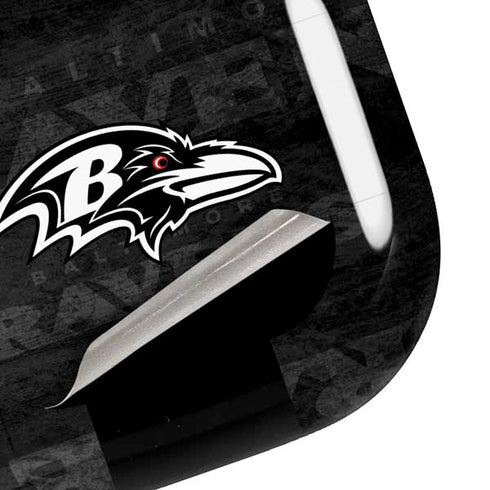 NFL Baltimore Ravens Black & White Galaxy Buds Pro Skin
