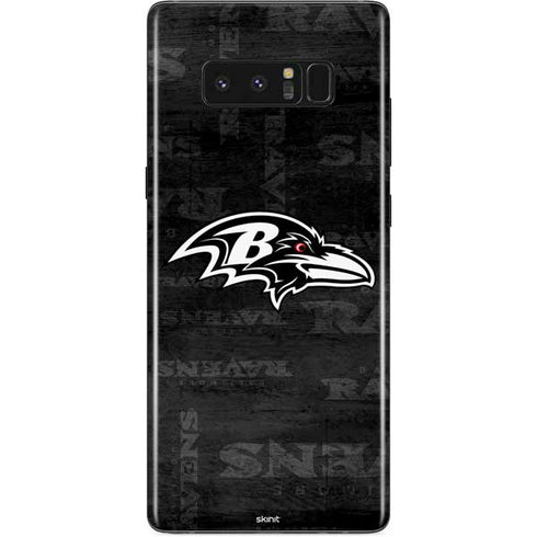 NFL Baltimore Ravens Black & White Galaxy Note 8 Skin