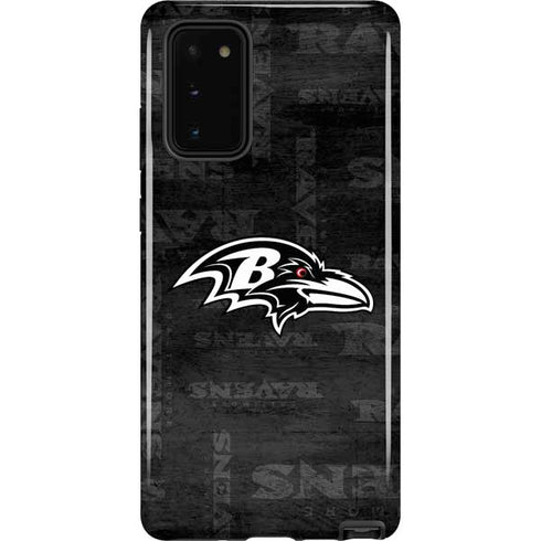 NFL Baltimore Ravens Black & White Galaxy Note20 5G Pro Case