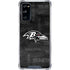 NFL Baltimore Ravens Black & White Galaxy S20 FE Clear Case