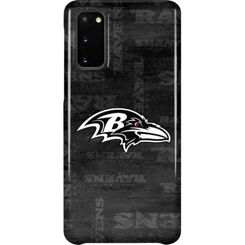 NFL Baltimore Ravens Black & White Galaxy S20 Lite Case