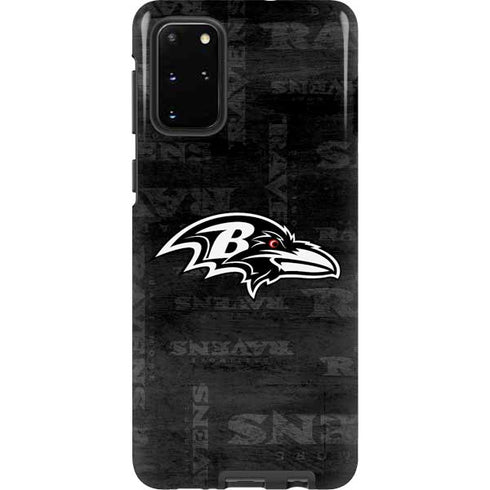 NFL Baltimore Ravens Black & White Galaxy S20 Plus Pro Case