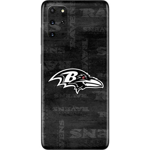NFL Baltimore Ravens Black & White Galaxy S20 Plus Skin
