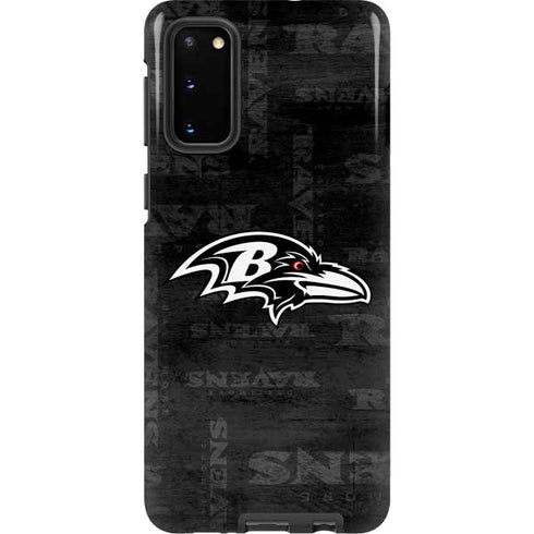 NFL Baltimore Ravens Black & White Galaxy S20 Pro Case