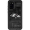 NFL Baltimore Ravens Black & White Galaxy S20 Waterproof Case