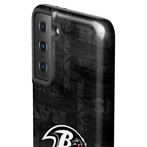 NFL Baltimore Ravens Black & White Galaxy S21 Plus 5G Pro Case
