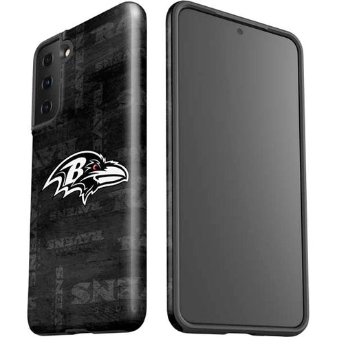 NFL Baltimore Ravens Black & White Galaxy S21 Plus 5G Pro Case