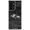 NFL Baltimore Ravens Black & White Galaxy S21 Ultra 5G Clear Case