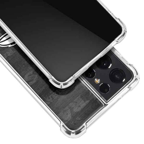 NFL Baltimore Ravens Black & White Galaxy S21 Ultra 5G Clear Case