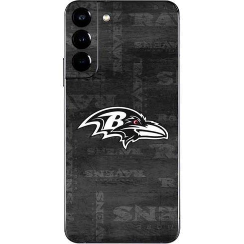 NFL Baltimore Ravens Black & White Galaxy S22 Plus Skin