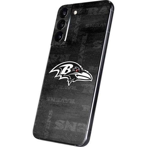 NFL Baltimore Ravens Black & White Galaxy S22 Plus Skin