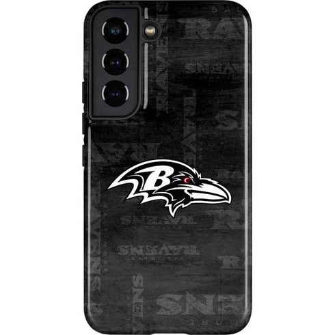 NFL Baltimore Ravens Black & White Galaxy S22 Pro Case
