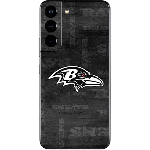 NFL Baltimore Ravens Black & White Galaxy S22 Skin