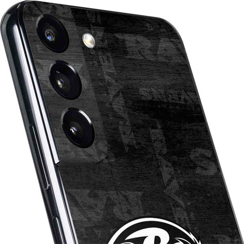 NFL Baltimore Ravens Black & White Galaxy S22 Skin