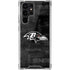 NFL Baltimore Ravens Black & White Galaxy S22 Ultra Clear Case