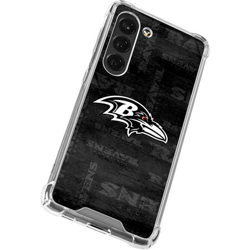 NFL Baltimore Ravens Black & White Galaxy S23 Clear Case