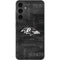 NFL Baltimore Ravens Black & White Galaxy S23 FE Skin