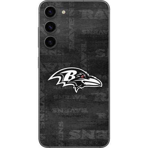 NFL Baltimore Ravens Black & White Galaxy S23 Plus Skin