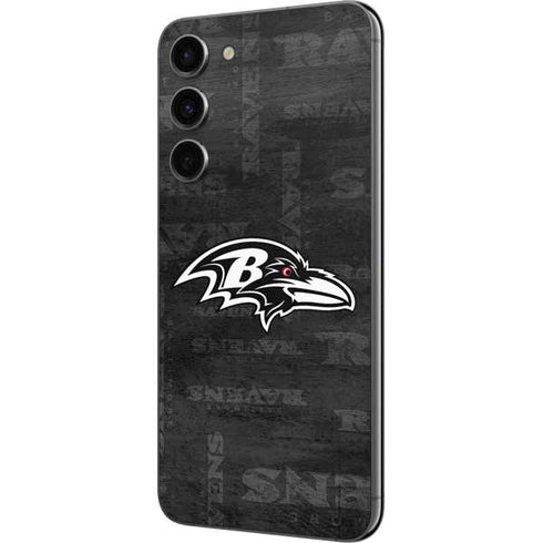 NFL Baltimore Ravens Black & White Galaxy S23 Plus Skin