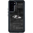 NFL Baltimore Ravens Black & White Galaxy S23 Plus Waterproof Case