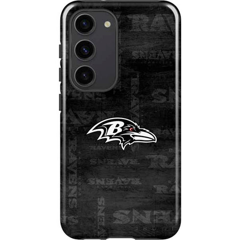 NFL Baltimore Ravens Black & White Galaxy S23 Pro Case
