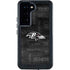 NFL Baltimore Ravens Black & White Galaxy S23 Waterproof Case