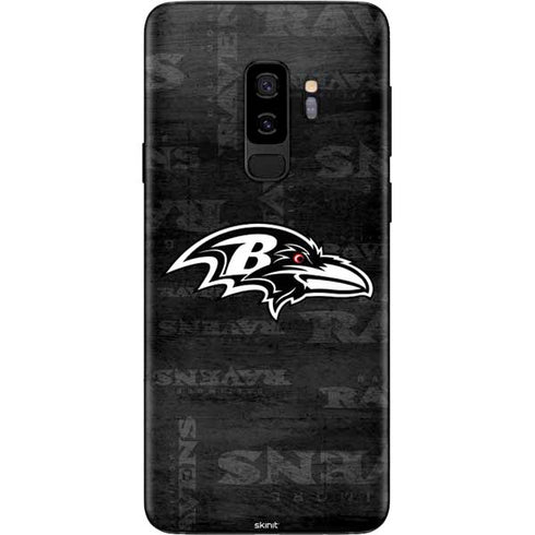 NFL Baltimore Ravens Black & White Galaxy S9 Plus Skin