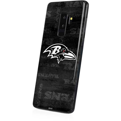 NFL Baltimore Ravens Black & White Galaxy S9 Plus Skin