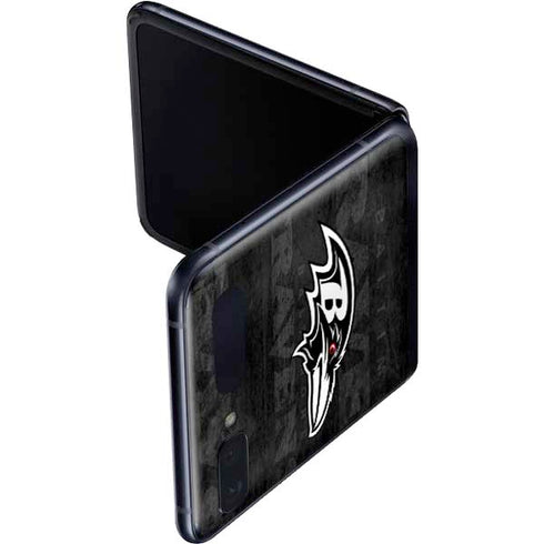 NFL Baltimore Ravens Black & White Galaxy Z Flip Skin