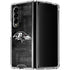 NFL Baltimore Ravens Black & White Galaxy Z Fold4 5G Clear Case