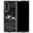 NFL Baltimore Ravens Black & White Galaxy Z Fold4 5G Clear Case