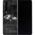 NFL Baltimore Ravens Black & White Galaxy Z Fold4 5G Skin