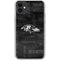 NFL Baltimore Ravens Black & White iPhone 11 Clear Case