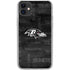 NFL Baltimore Ravens Black & White iPhone 11 Clear Case