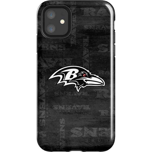 NFL Baltimore Ravens Black & White iPhone 11 Impact Case